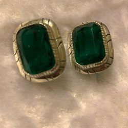 Green Stone Earrings