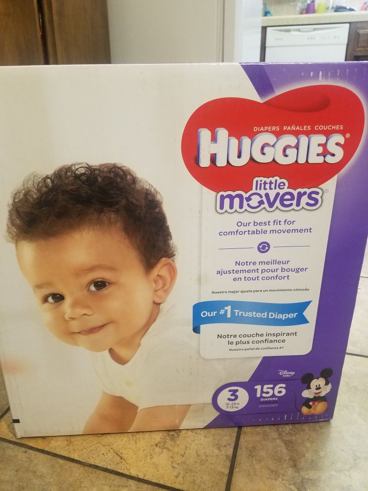 Huggies Little Movers size 3/ 156 count