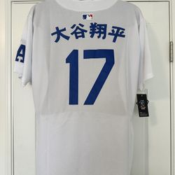 Men's Los Angeles Dodgers Shohei Ohtani Nike White Home Limited Kanji Player Jersey
