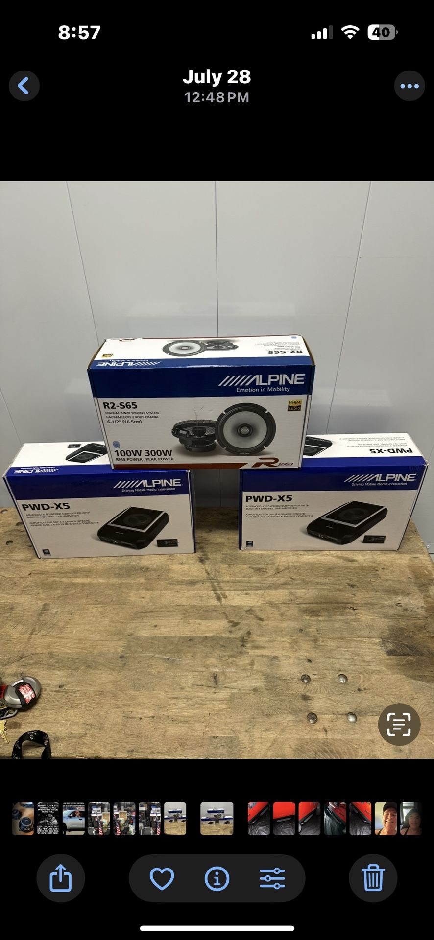 Alpine Models PWD-X5 DSP Powered Subwoofers Alpine RS265 Hi Resolution Speakers