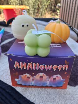 Handmade Halloween Candle Set