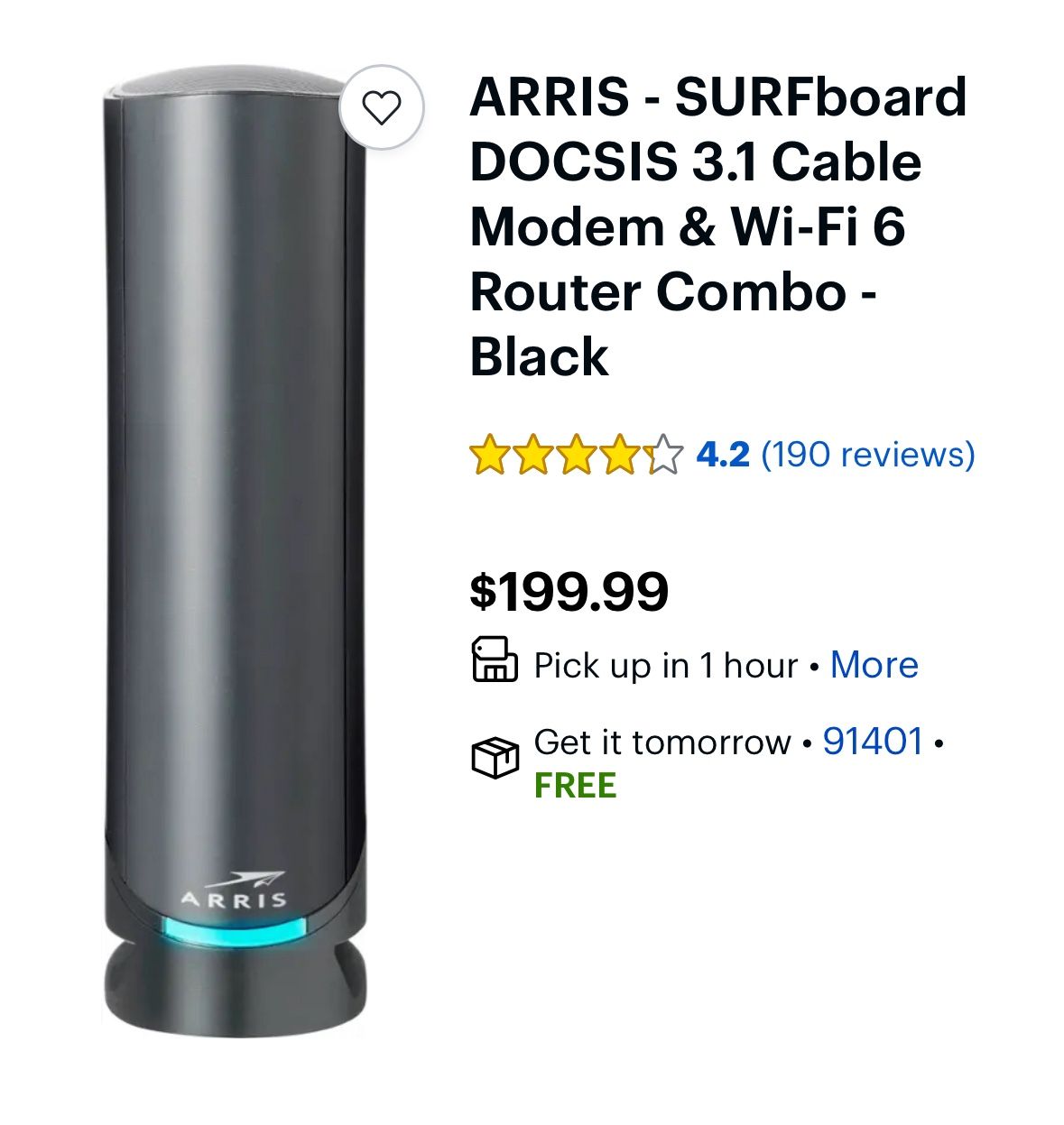 Arris wifi Modem