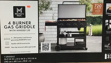 4 Burner Gas Griddle