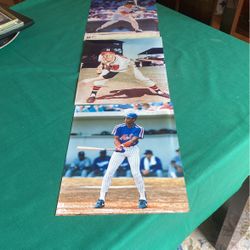 Darryl strawberry vintage photo Don Mattingly large major-league baseball card and Cleveland Indian picture