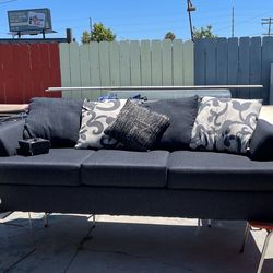 Black Blue Sofa