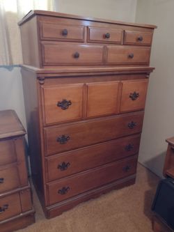 Wooden dresser, solid wood.