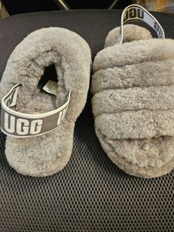 UGG Fluff Yeah Slide Slippers Gray