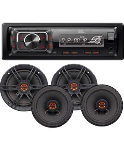 JBL Celebrity150 Single DIN Bluetooth Car Stereo Receiver w/USB/AUX/SD, Sub