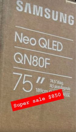SAMSUNG 75-Inch Class Neo QLED 4K QN80F Series Neo, Gaming Hub, Alexa Built-in