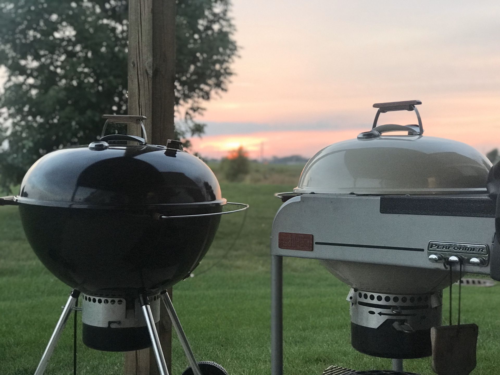 Weber charcoal grill performer