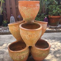 7 Plant Terracotta Planter