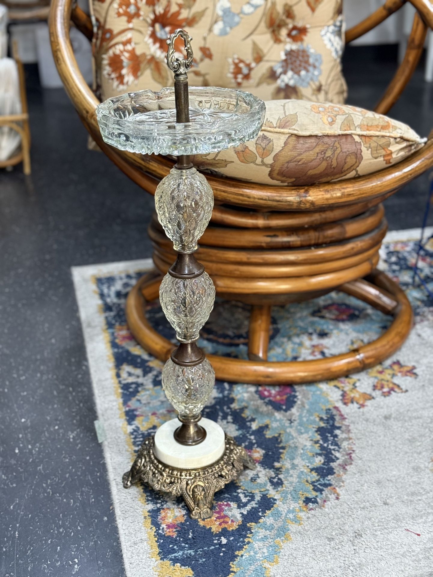 Mid-century MCM Standing Ashtray