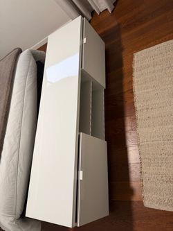 IKEA High Gloss White TV Stand / Media Console