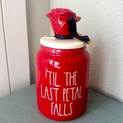 $25…New Disney Rae Dun ‘TIL THE LAST PETAL FALLS canister. Measures 8” tall and 4”!diameter.  Please pickup in the area of 36th Are and Pinnacle peak 