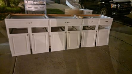 3 used lower kitchen Cabinets