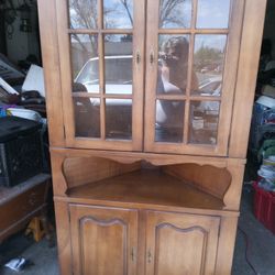 Curio Corner Cabinet