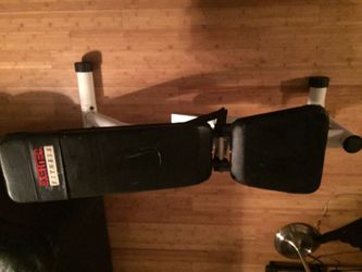 Barbell press bench with decline incline flat