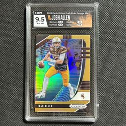 2020 Prizm DP #56 Orange Prizm /149 Josh Allen HGA Quad 9.5+ TRUE GEM MINT Bills
