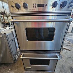 27" VIKING DOUBLE OVEN STAINLESS STEEL 