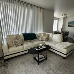 White and Black Couch