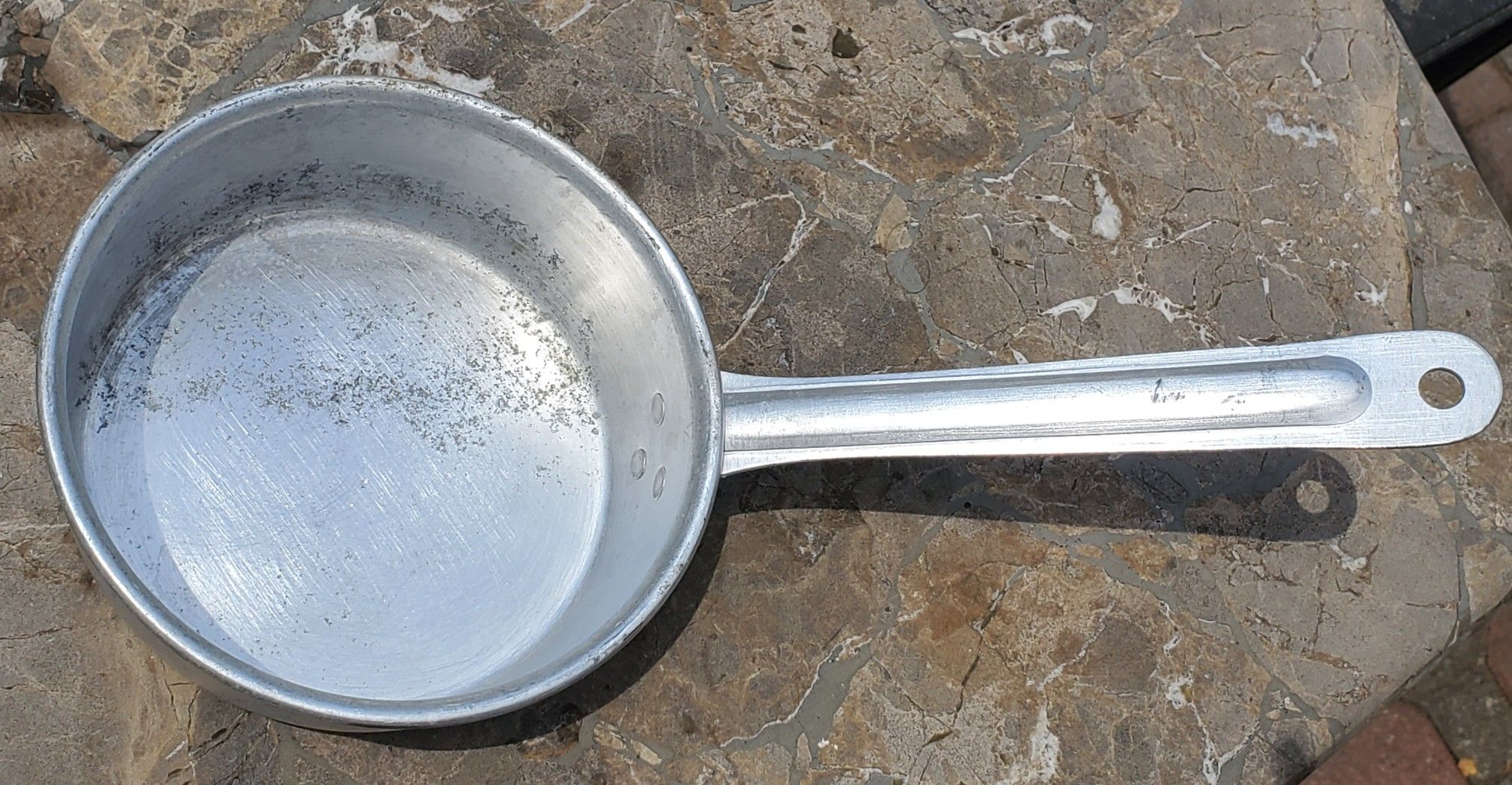 Vintage Soviet 0.8 liter Aluminium Saucepan miltary army Cooking Pot circa 1950's USSR Picnic scoop Bucket