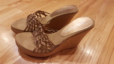 Colin Stuart wedge sandal. Size 5M, but it's more like a size 4!