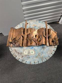 Copper wall art