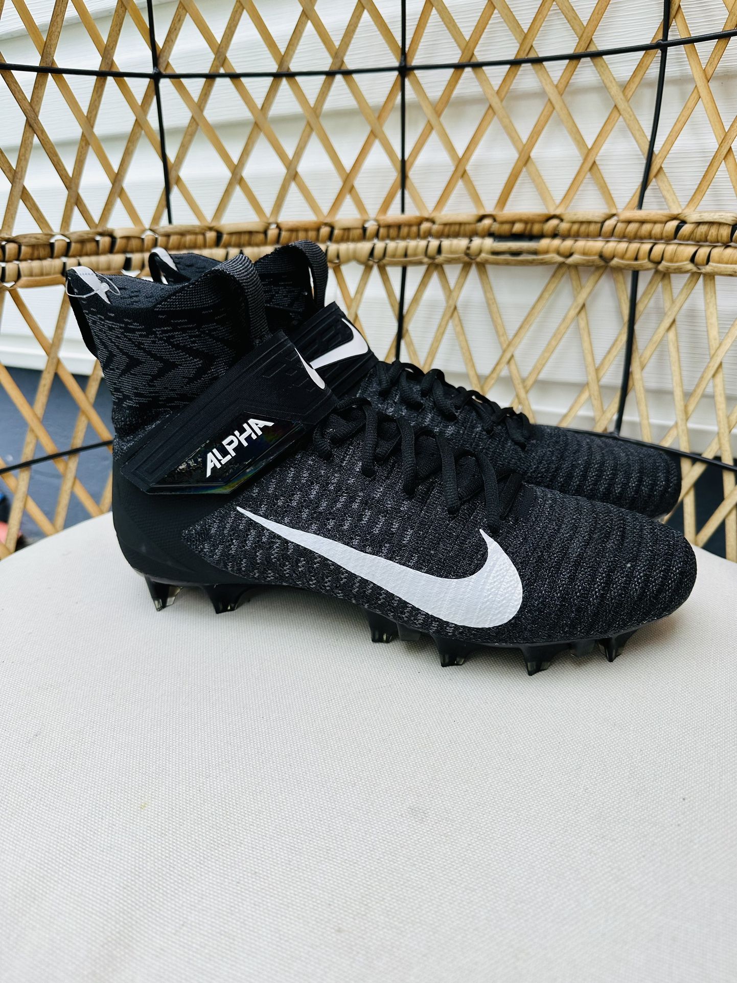 Nike Alpha Menace Elite 2 Men’s 12 Football Cleats Black/Dark Grey AO3374-001 Brand new without original box 100% authentic Fast shipping