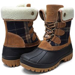 STQ Winter Duck Boots Waterproof Insulated Womens Lace Up women's Size 6