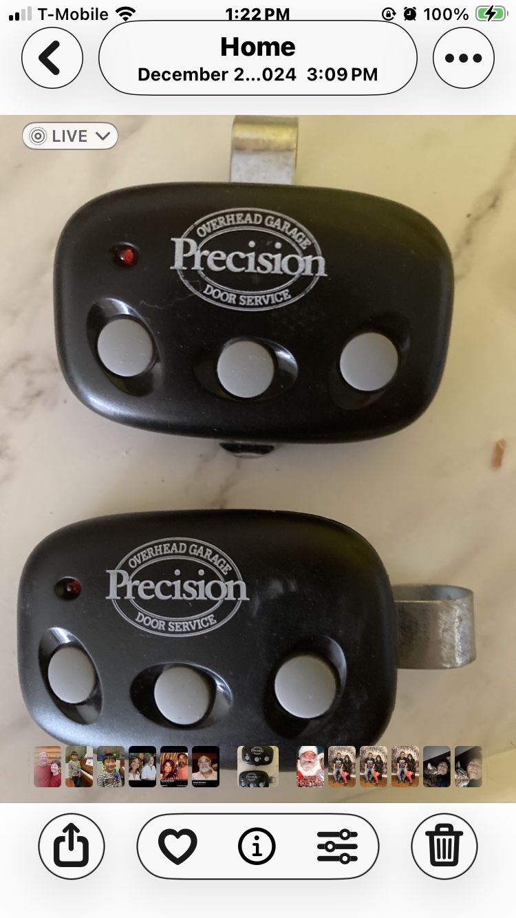 Precision Garage Remotes 2 Each