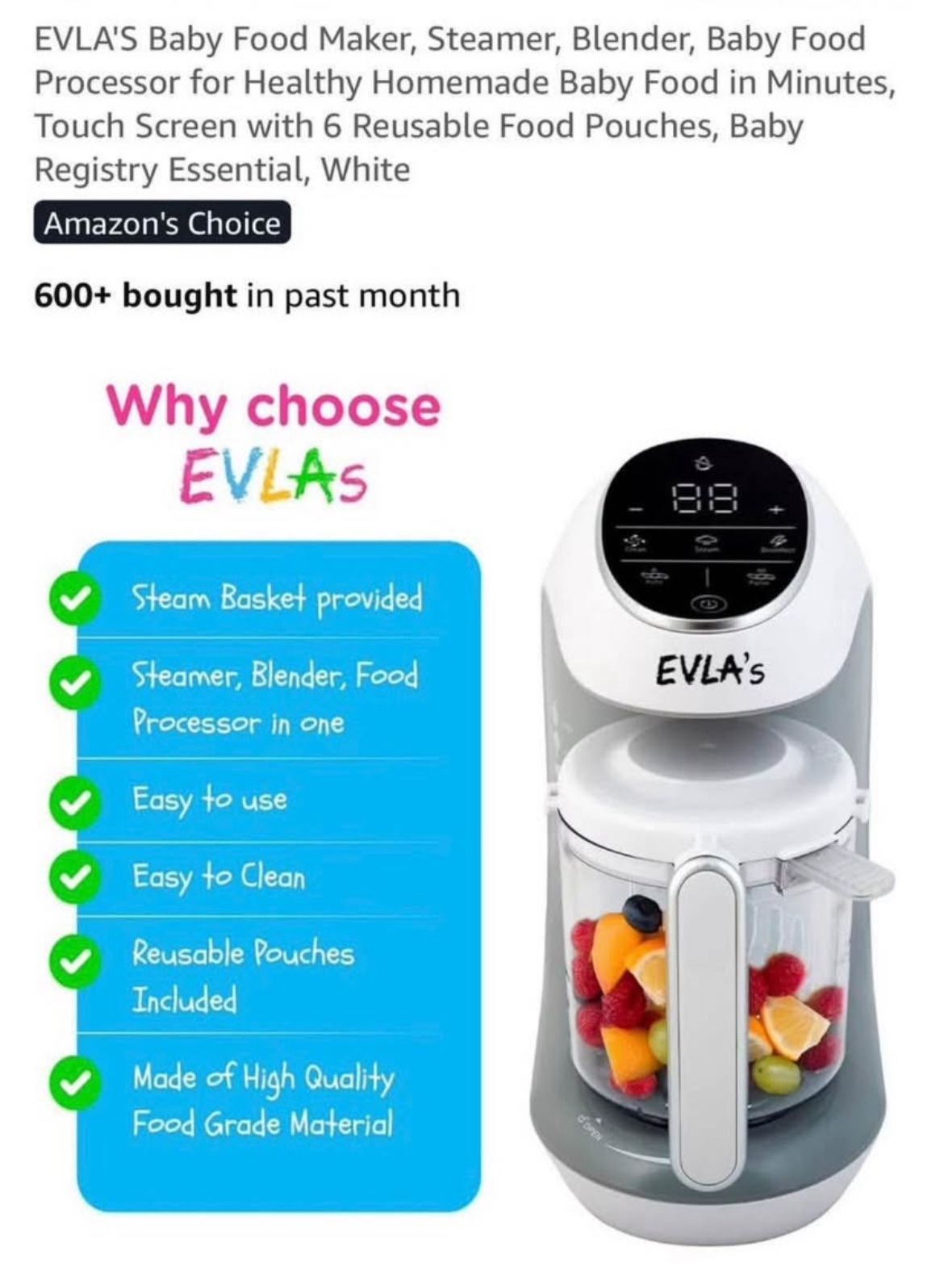 Baby Food Maker/ Steamer new