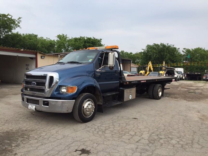 2006 ford f650 rollback tow truck flatbed
