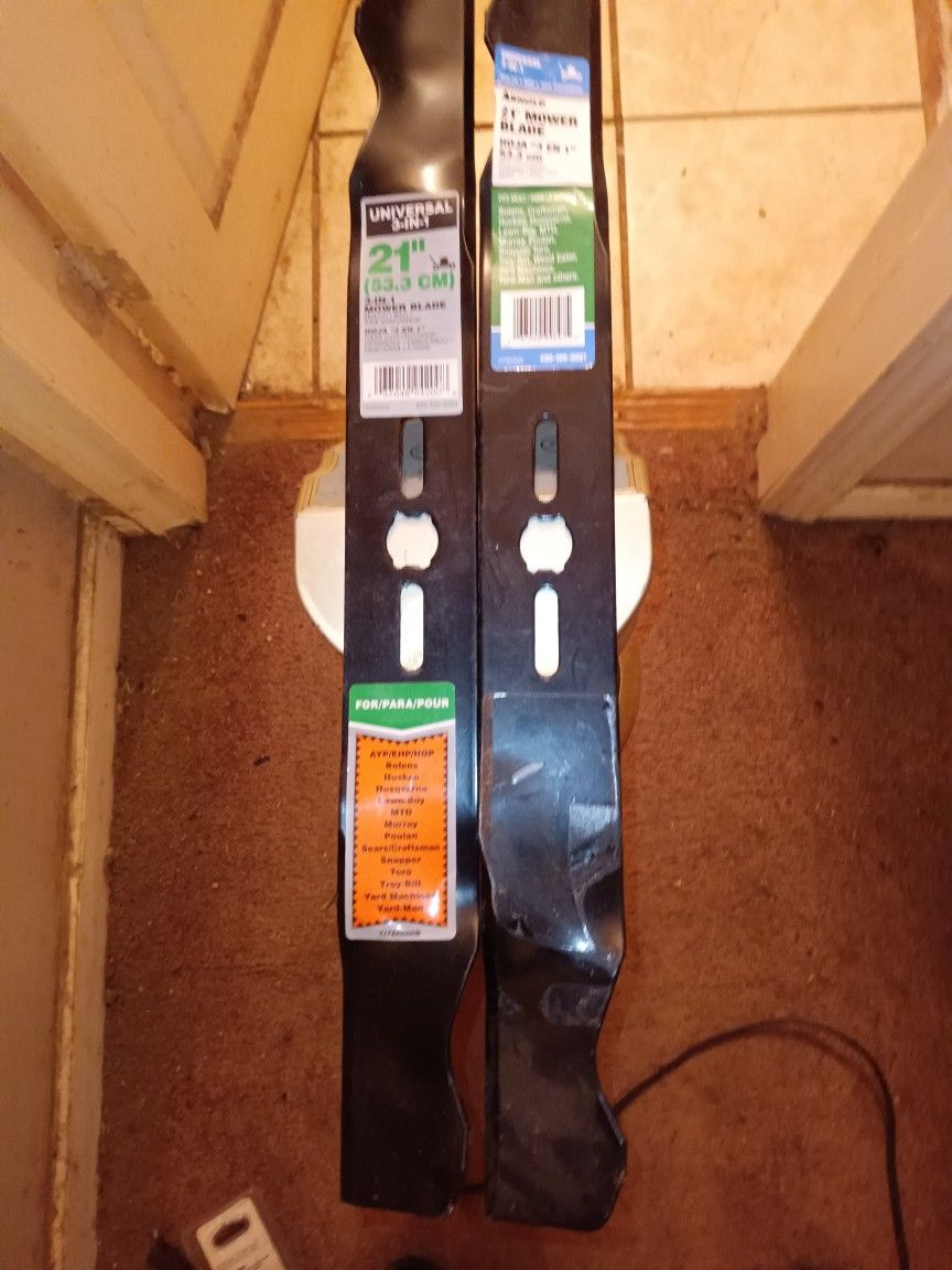 ARNOLD#21"53.3-cm. mulching mower blades=model#HOJA"3 EN 1"