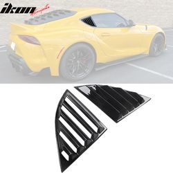 Fits 2020-2026 Toyota GR Supra A90 A91 IKON Style Side Window Louver PP Gloss Black