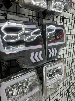 2009-2014 ford f150 black projector headlights