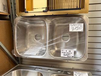 KOHLER Ballad 32 in. Undermount 50/50 Double Bowl 18 Gauge Stainless Steel Kitchen Sink