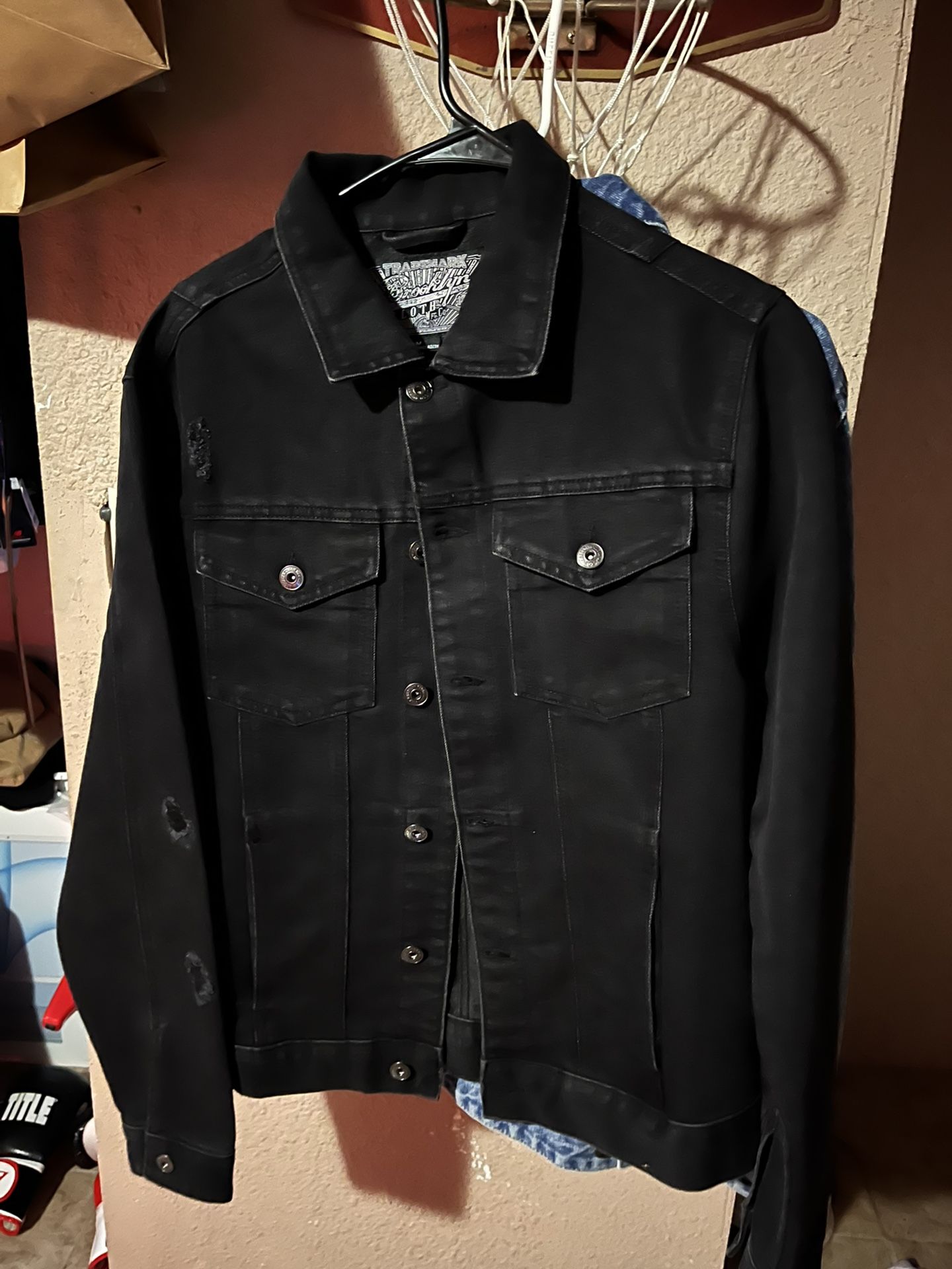 Brooklyn Cloth Black Jean Jacket   Size Medium!