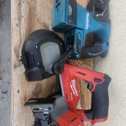 Milwaukee Bandsaw M12 And Makita Rotary Hammer For Parts 
