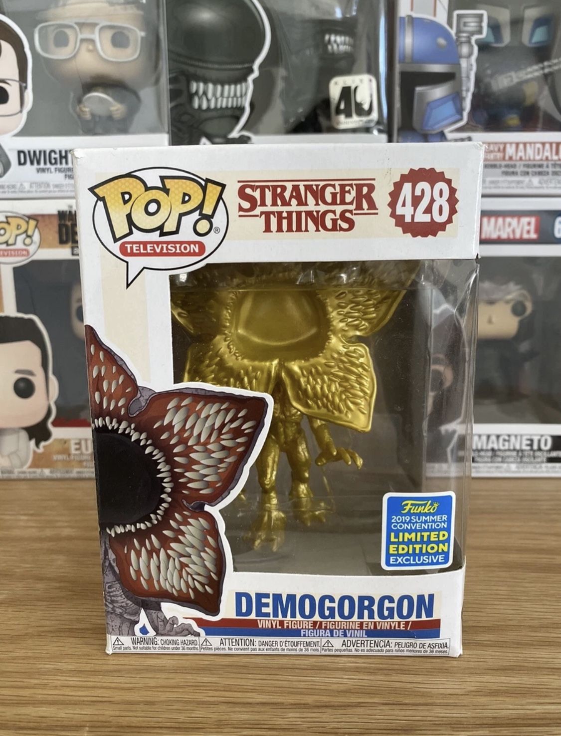 Funko Pop! Stranger Things Gold (contact info removed) Exclusive, Mint Condition