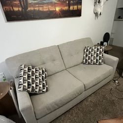 Beige Ashley Sofa, Fabric Material