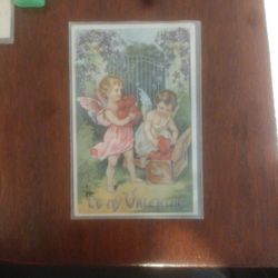 Vintage Valentine Postcard With Benjamin One Cent Stamp 