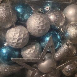 Christmas Ornaments And Snowflakes