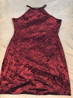 Myla Velvet Dress Burgundy