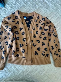 Girls button up sweater