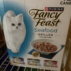 Fancy feast 42 Grilled seafood cans NEW