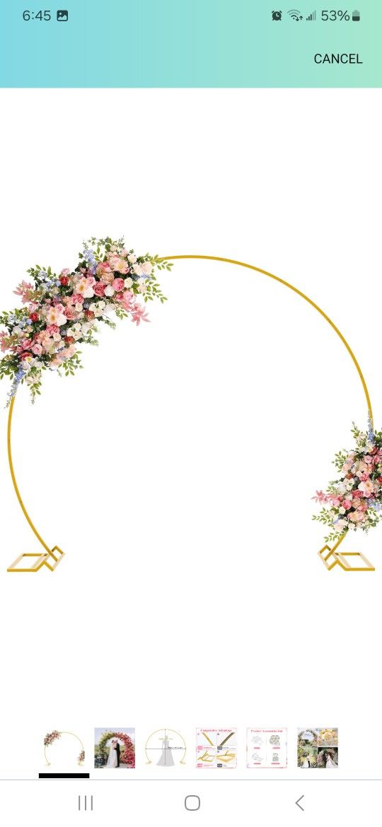 8ft Round Wedding Arch New In Box Pick Up In Pomona $35