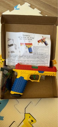 Building Block Toy Pistol Foam Blaster