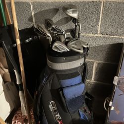 Gold Clubs And Bag * RARE NIKE CLUBS*
