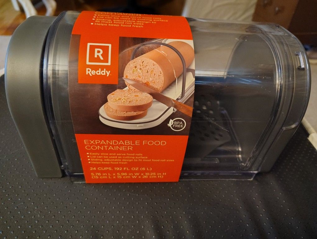 Reddy Black Expandable Food Container for Dogs, Large