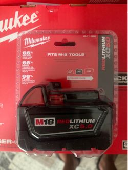NEW MILWAUKEE M18 5ah Battery